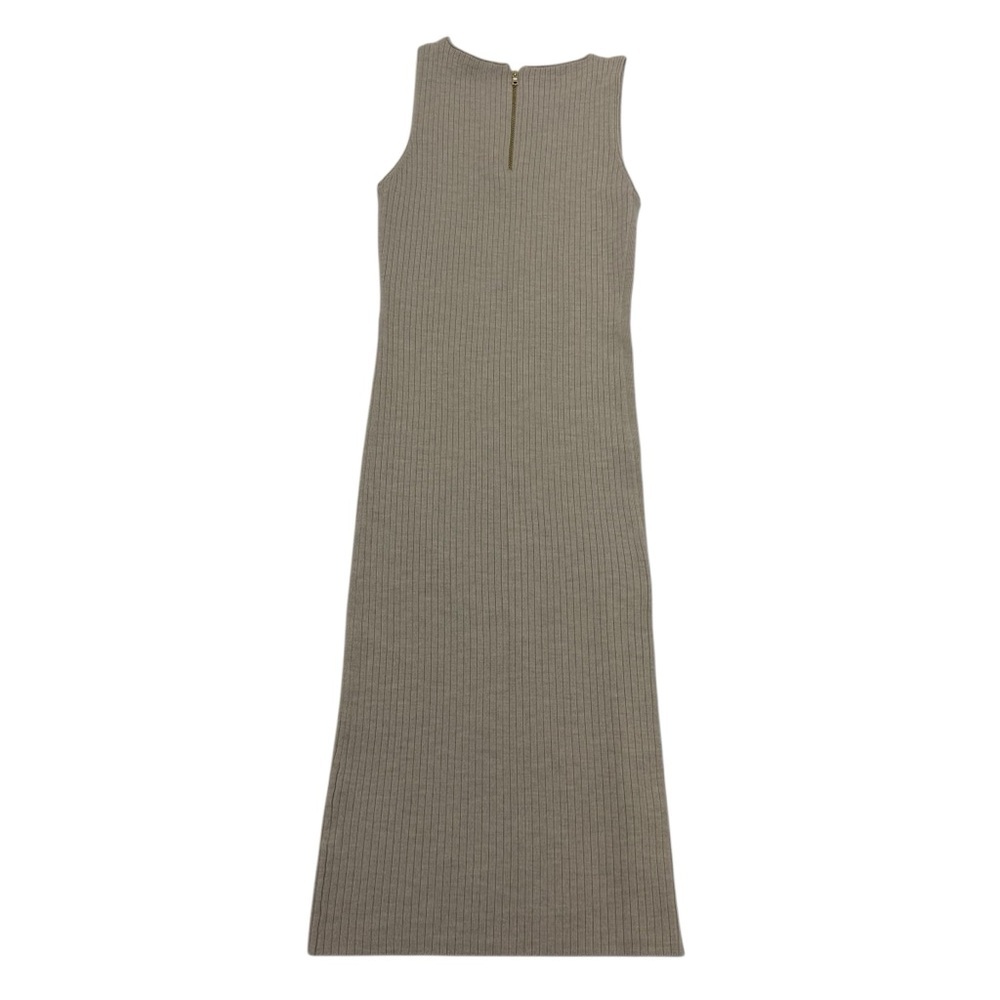 Alice + Olivia Jenner Wool Knit Dress XL Light Tan - Picture 4 of 16
